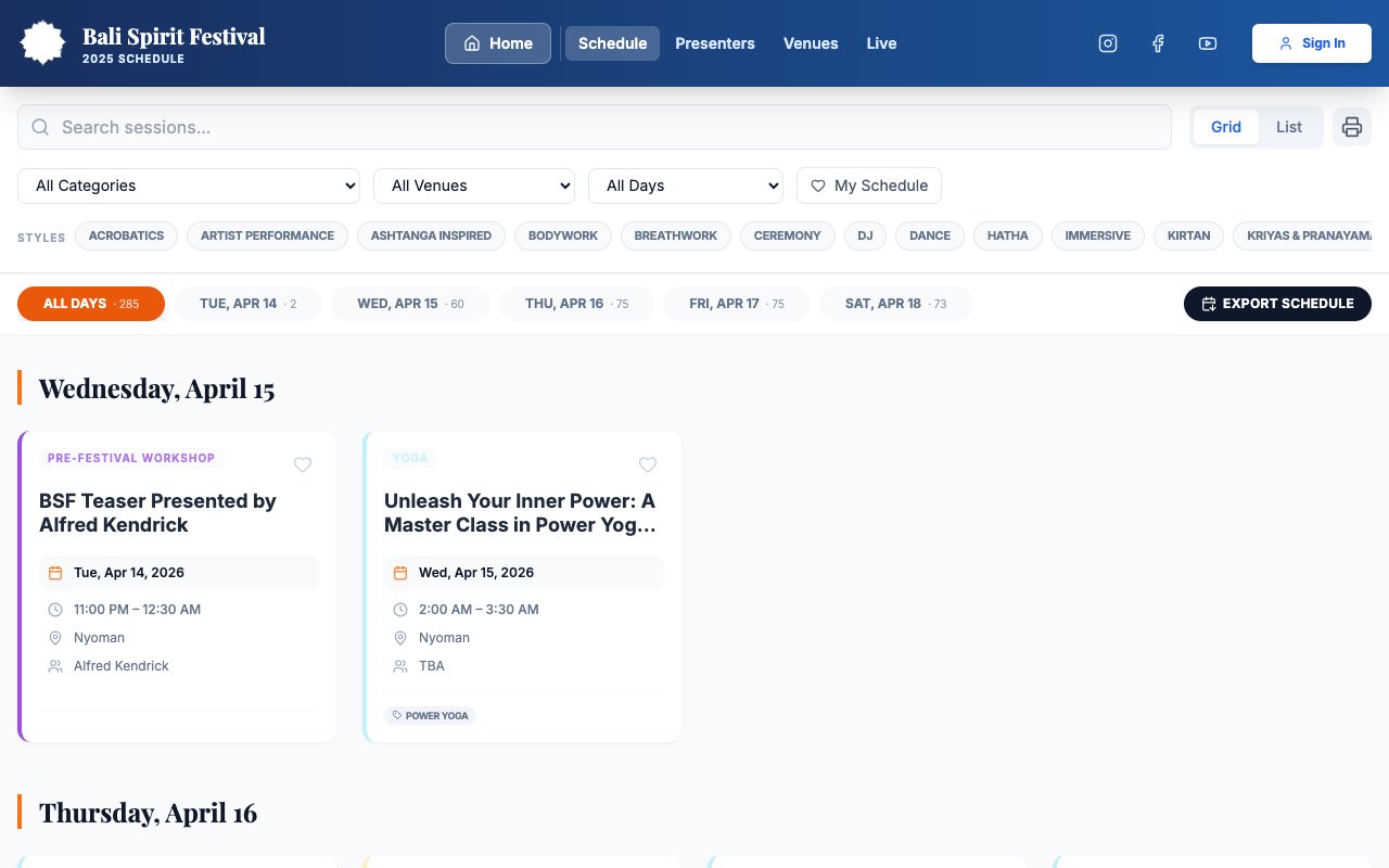 Bali Spirit Festival